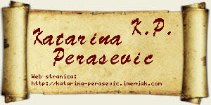 Katarina Perašević vizit kartica